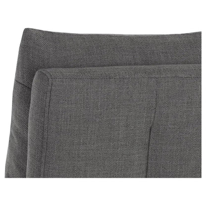 Glenrose Fabric Wheeled Dining Chair - LOOMLAN - SUNPAN - Dining Chairs