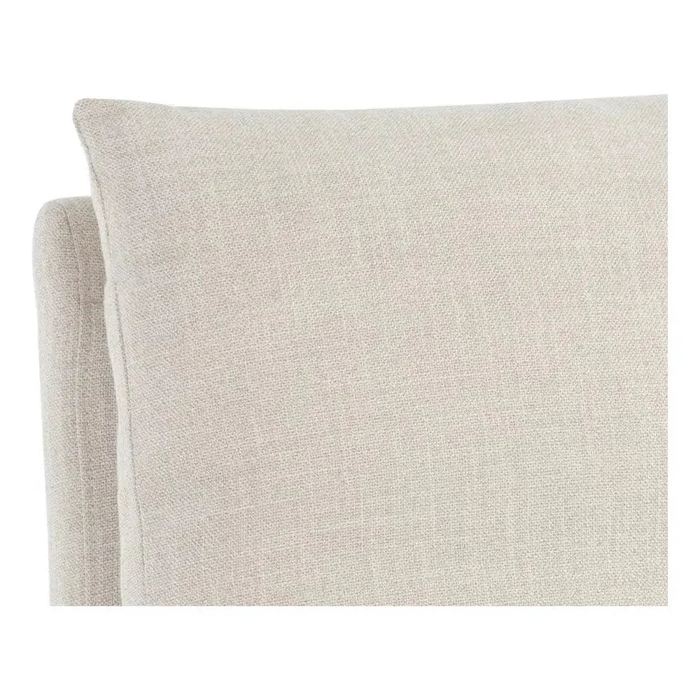 Glenrose Fabric Wheeled Dining Chair - LOOMLAN - SUNPAN - Dining Chairs