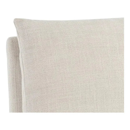 Glenrose Fabric Wheeled Dining Chair - LOOMLAN - SUNPAN - Dining Chairs