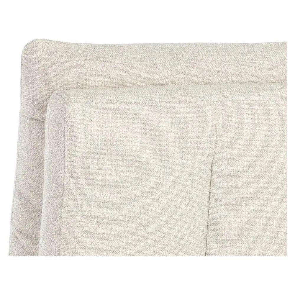 Glenrose Fabric Wheeled Dining Chair - LOOMLAN - SUNPAN - Dining Chairs