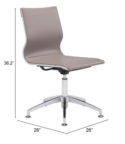 Zuo Modern Glider Faux Leather Conference Chair