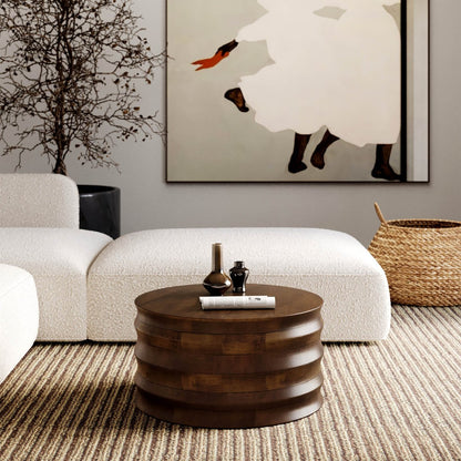 LH Home Global Wooden Round Coffee Table