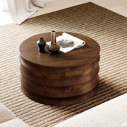 LH Home Global Wooden Round Coffee Table
