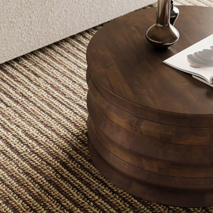 LH Home Global Wooden Round Coffee Table