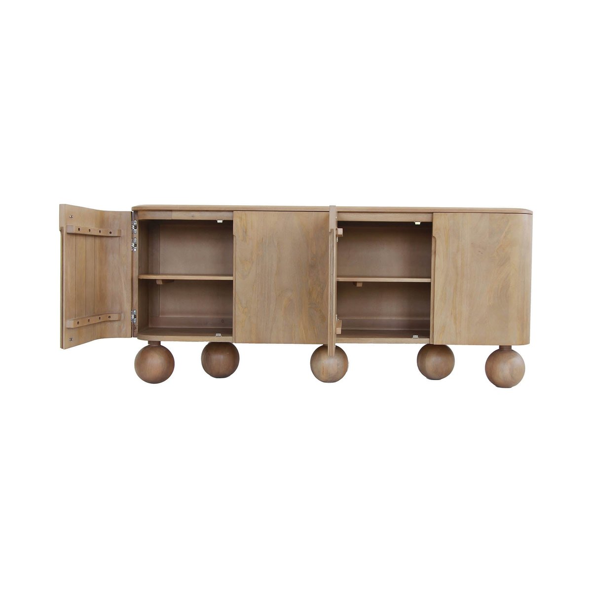 LH Home Globe Four Doors Wood Sideboard