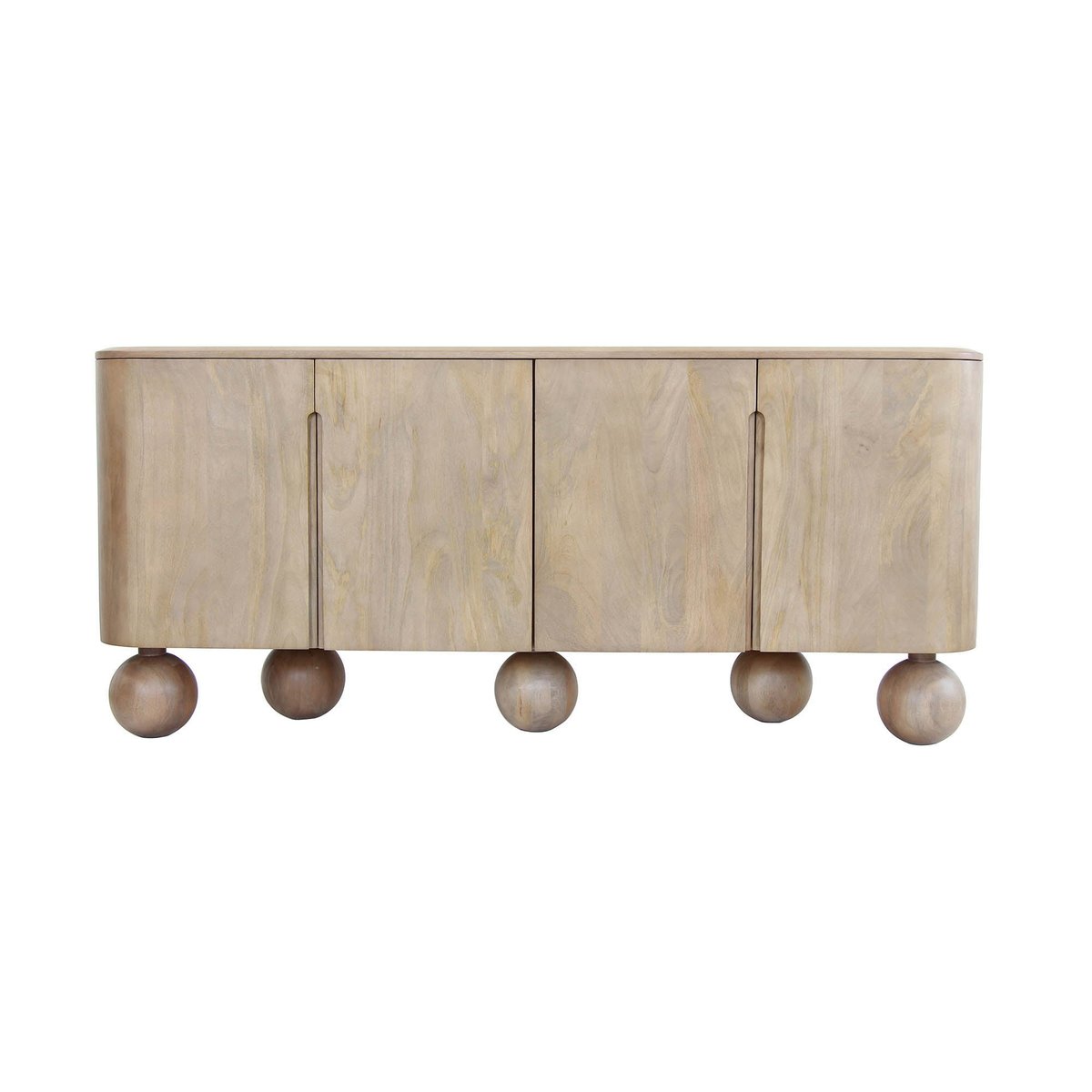 LH Home Globe Four Doors Wood Sideboard