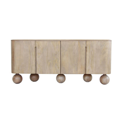 LH Home Globe Four Doors Wood Sideboard