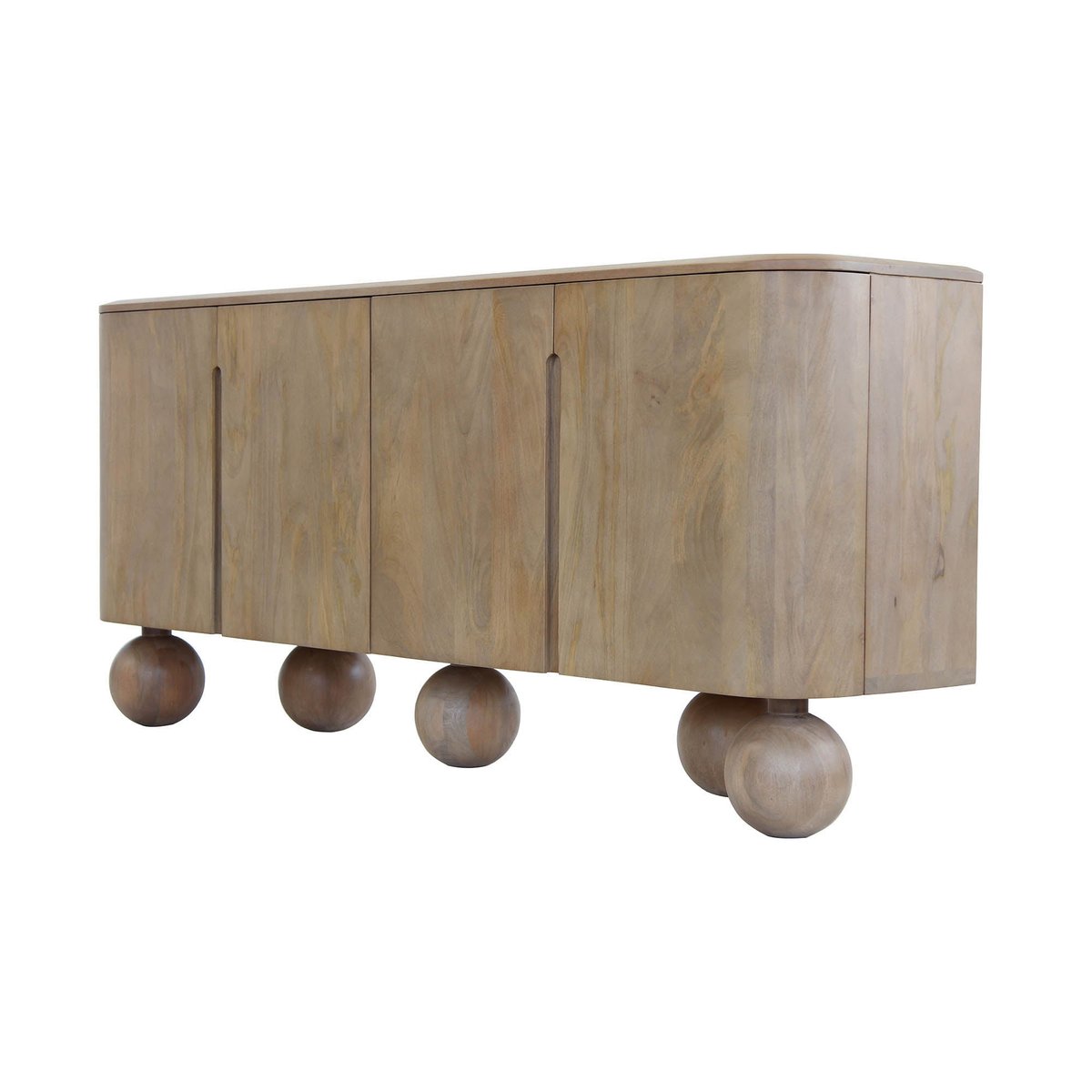 LH Home Globe Four Doors Wood Sideboard