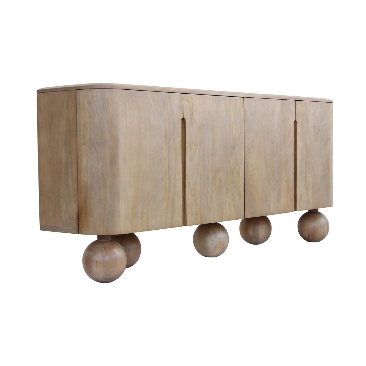 LH Home Globe Four Doors Wood Sideboard