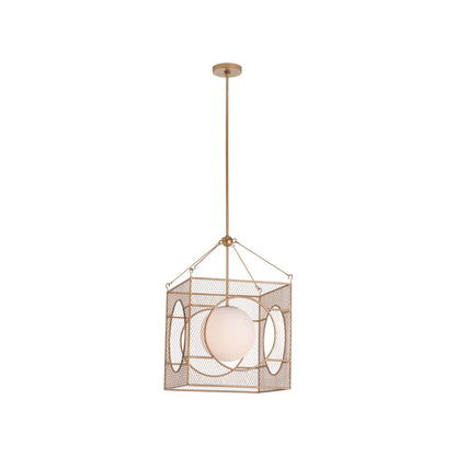 Globe Metal Golden Lantern-Lanterns-Chelsea House-LOOMLAN