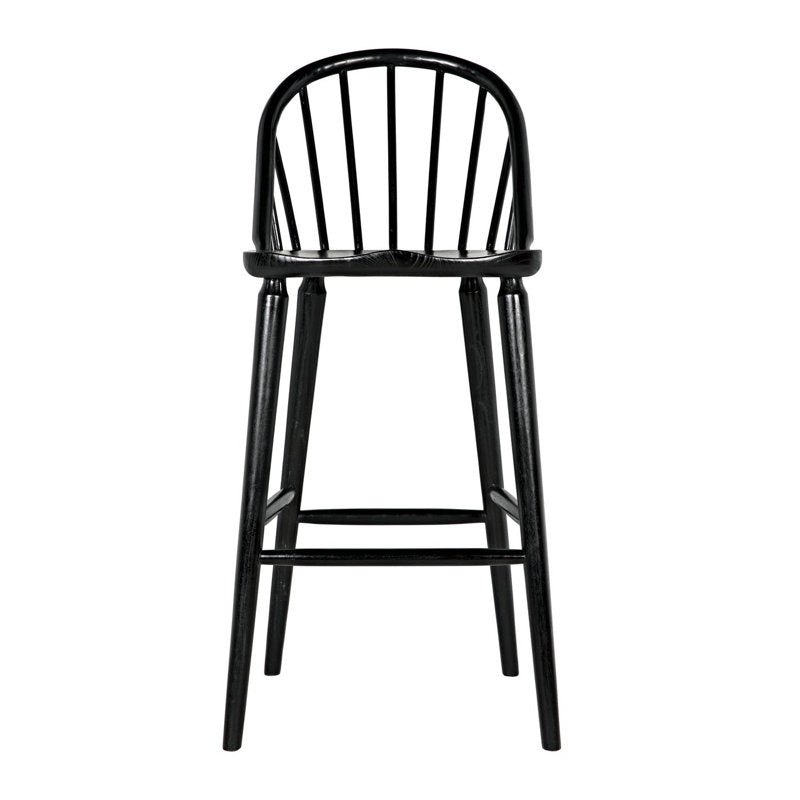 Gloster Solid Wood 30'' Short Counter Stool-Counter Stools-Noir-Sideboards and Things