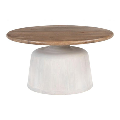 Zuo Modern Goblet Wooden Round Coffee Table
