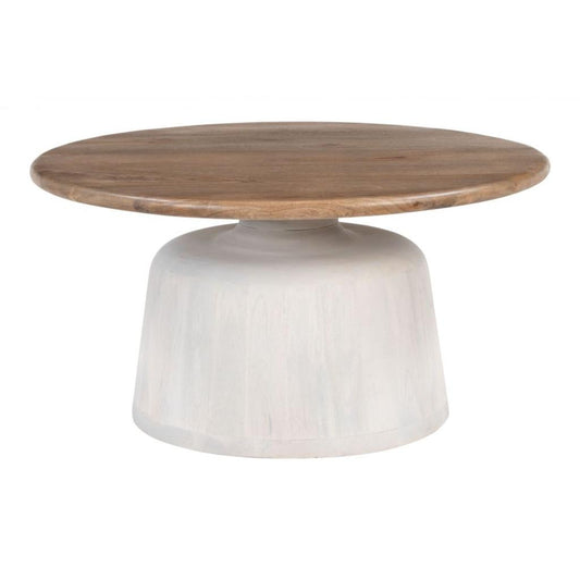 Zuo Modern Goblet Wooden Round Coffee Table