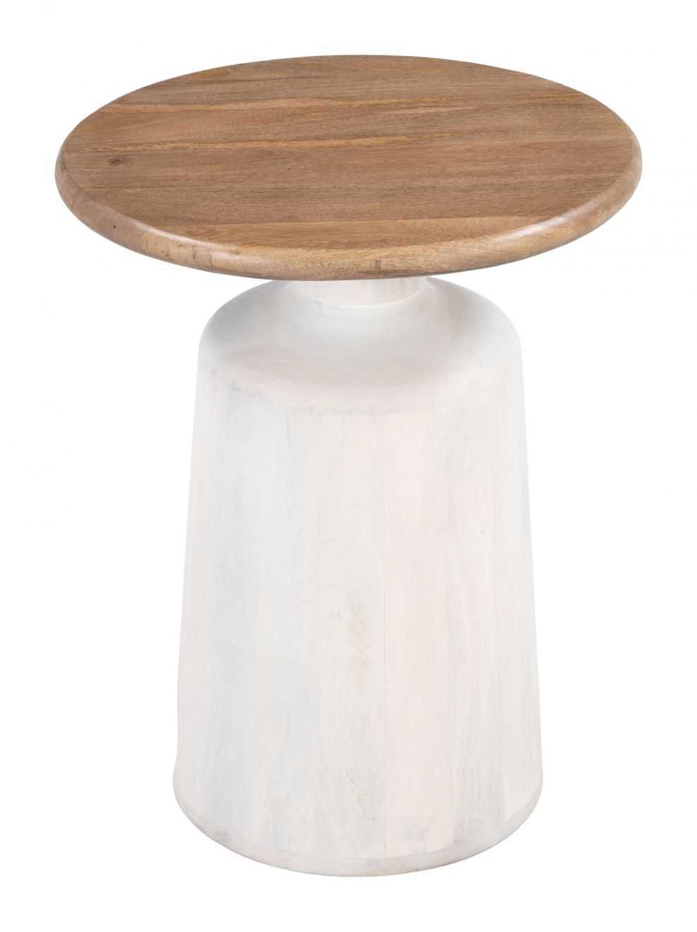 Zuo Modern Goblet Wooden Round Side Table