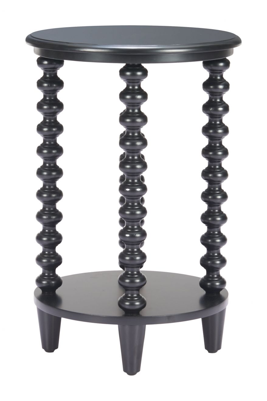 Zuo Modern Gocce Wood Black Side Table