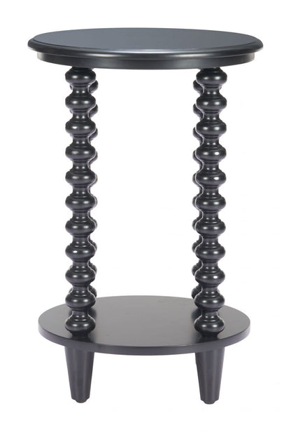 Zuo Modern Gocce Wood Black Side Table