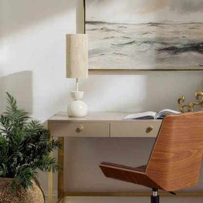 Zuo Modern Gochi Steel White Table Lamp