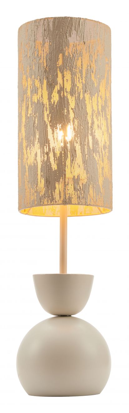 Zuo Modern Gochi Steel White Table Lamp