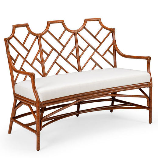 Godwin Rattan Made Bedroom Bench-Bedroom Benches-Chelsea House-Brown-LOOMLAN