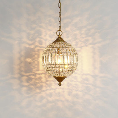 Golden Lighting Pendant Crystal Orb Pendant Pendants Sideboards and Things By Jamie Young