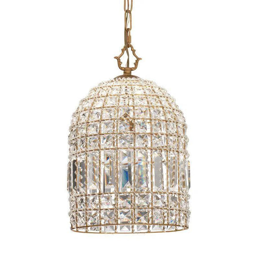 LOOMLAN Golden Pendant Crystal Beads Over Island Pendant