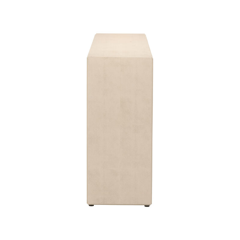 Chelsea House Goldsborough Shagreen Wrapped Rectangular Console Table