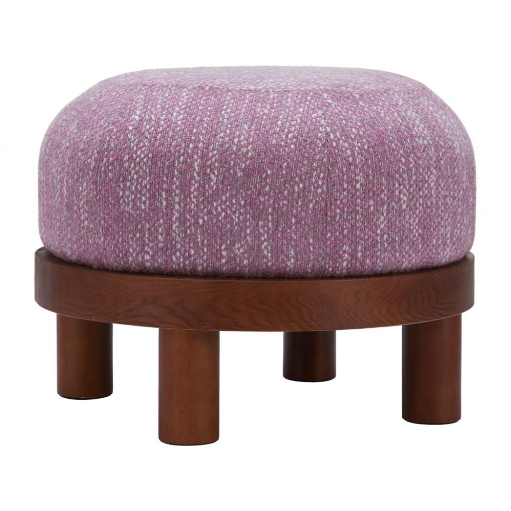 Gome Round Wood Ottoman