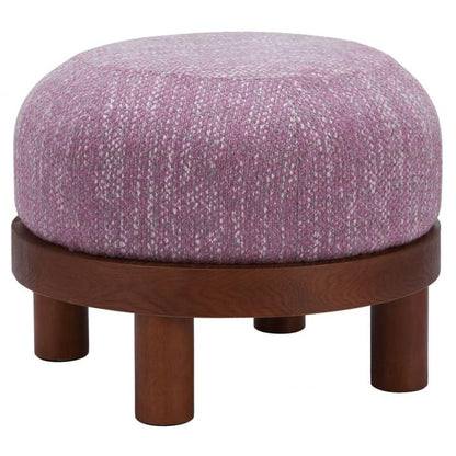Gome Round Wood Ottoman