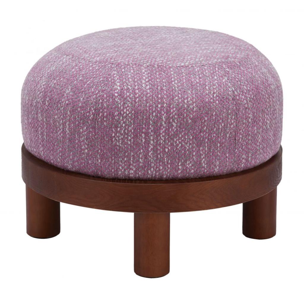 Gome Round Wood Ottoman