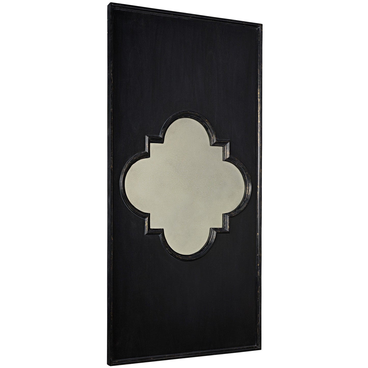 Good Luck Wood Black Vertical Mirror-Wall Mirrors-Noir-Sideboards and Things