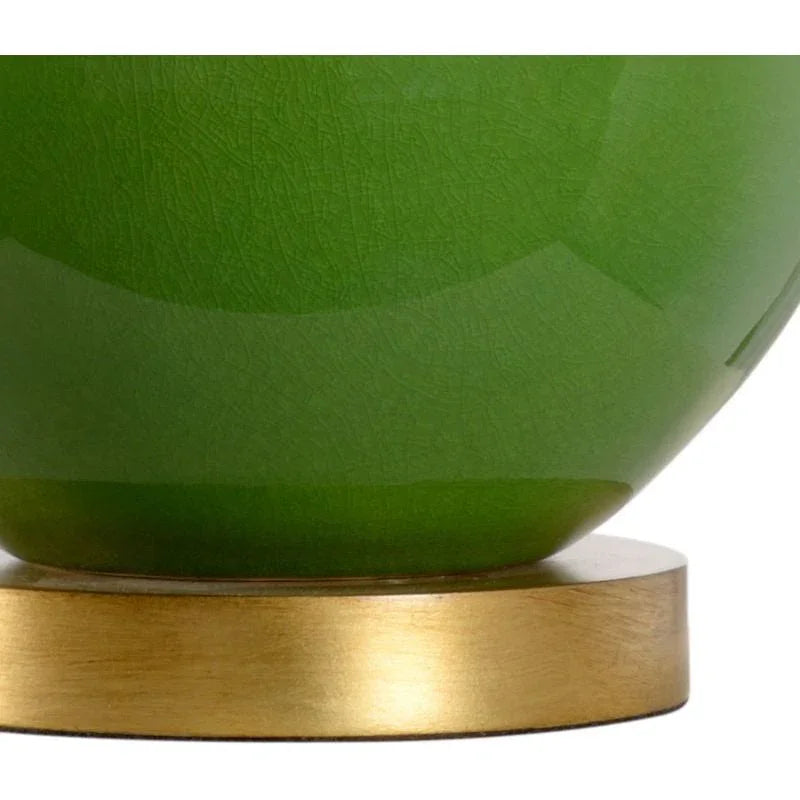 Gourd Ceramic With Antique Gold Accent Base Table Lamp - LOOMLAN - Chelsea House - Table Lamps