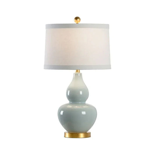 Chelsea House Gourd Ceramic With Antique Gold Accent Base Table Lamp