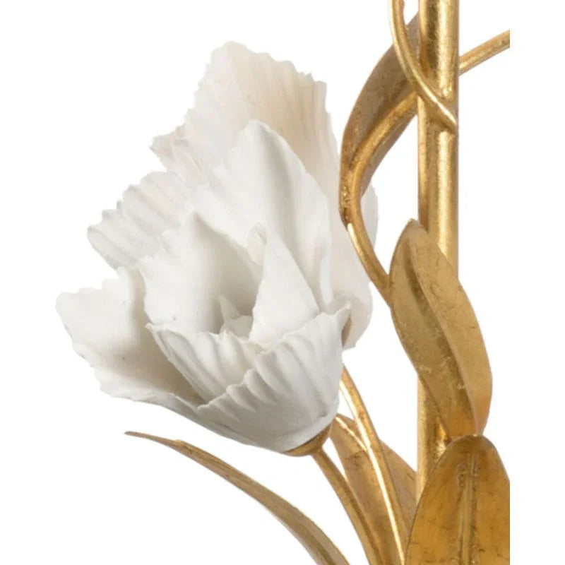 Chelsea House Graceful Tulip Gold Floral Design Table Lamp
