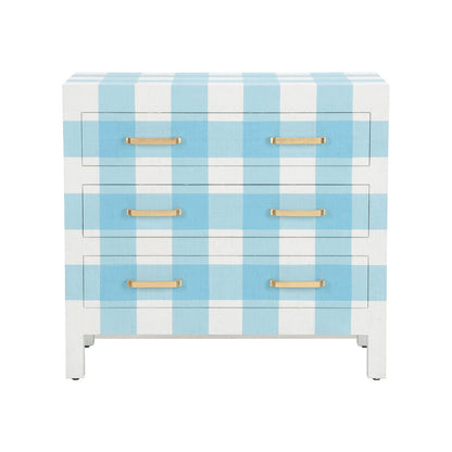 Gracious Raffia Wrapped Three Drawer Chest-Chests-Chelsea House-LOOMLAN