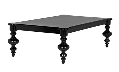 Graff Wood Black Rectangle Coffee Table-Coffee Tables-Noir-Sideboards and Things