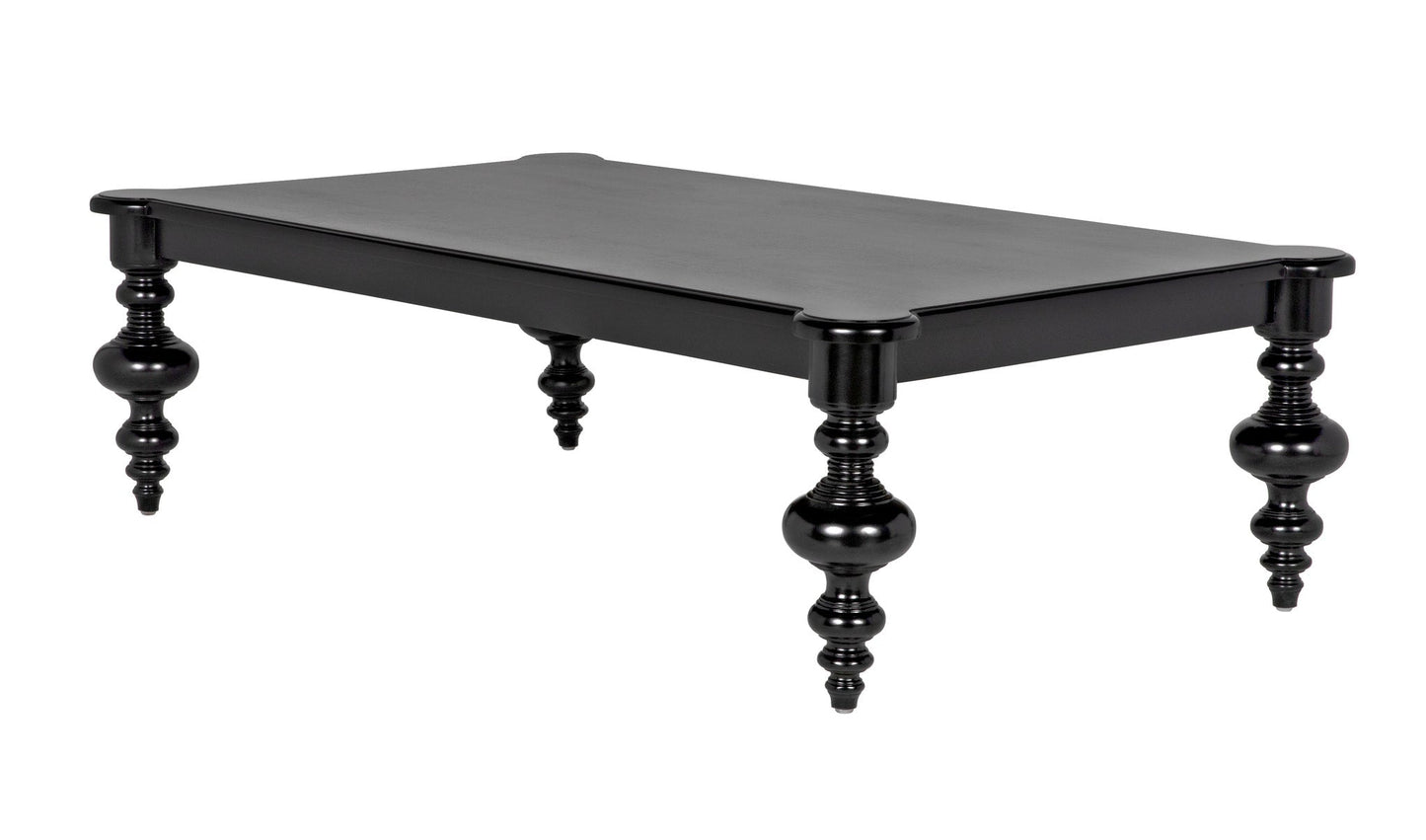 Graff Wood Black Rectangle Coffee Table-Coffee Tables-Noir-Sideboards and Things