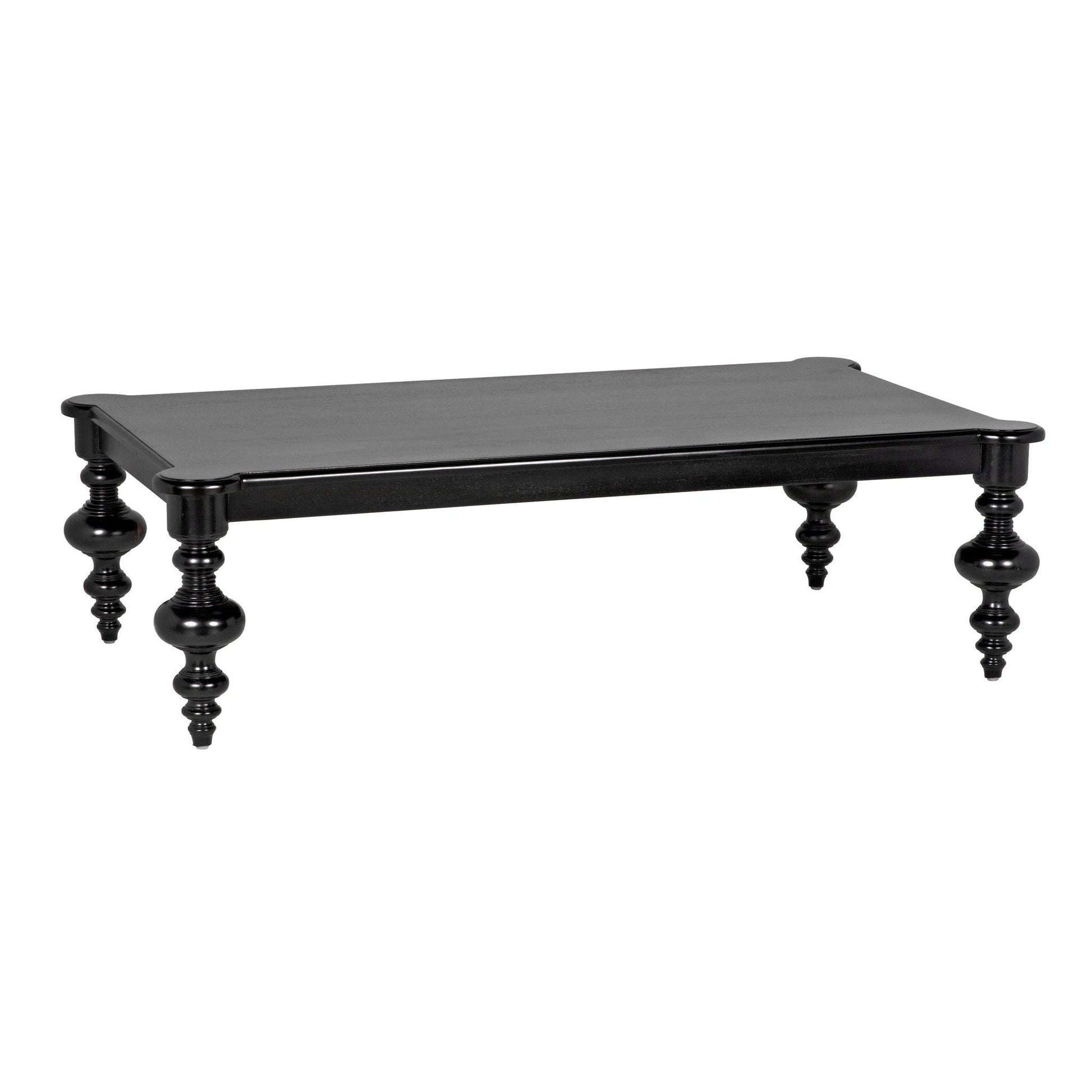 Graff Wood Black Rectangle Coffee Table-Coffee Tables-Noir-Sideboards and Things