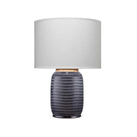 Graham Dark Blue Ceramic Table Lamp Table Lamps Sideboards and Things By Jamie Young