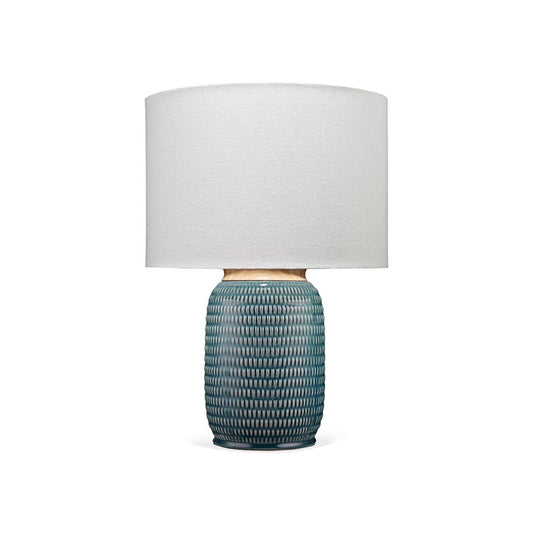 Graham Indigo - Blue Ceramic Table Lamp Table Lamps Sideboards and Things By Jamie Young