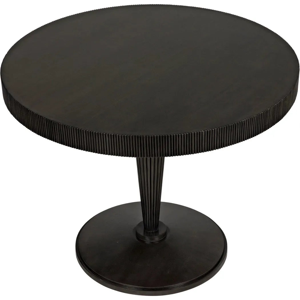 Granada Wood Black Round Dining Table