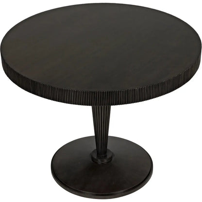 Granada Wood Black Round Dining Table