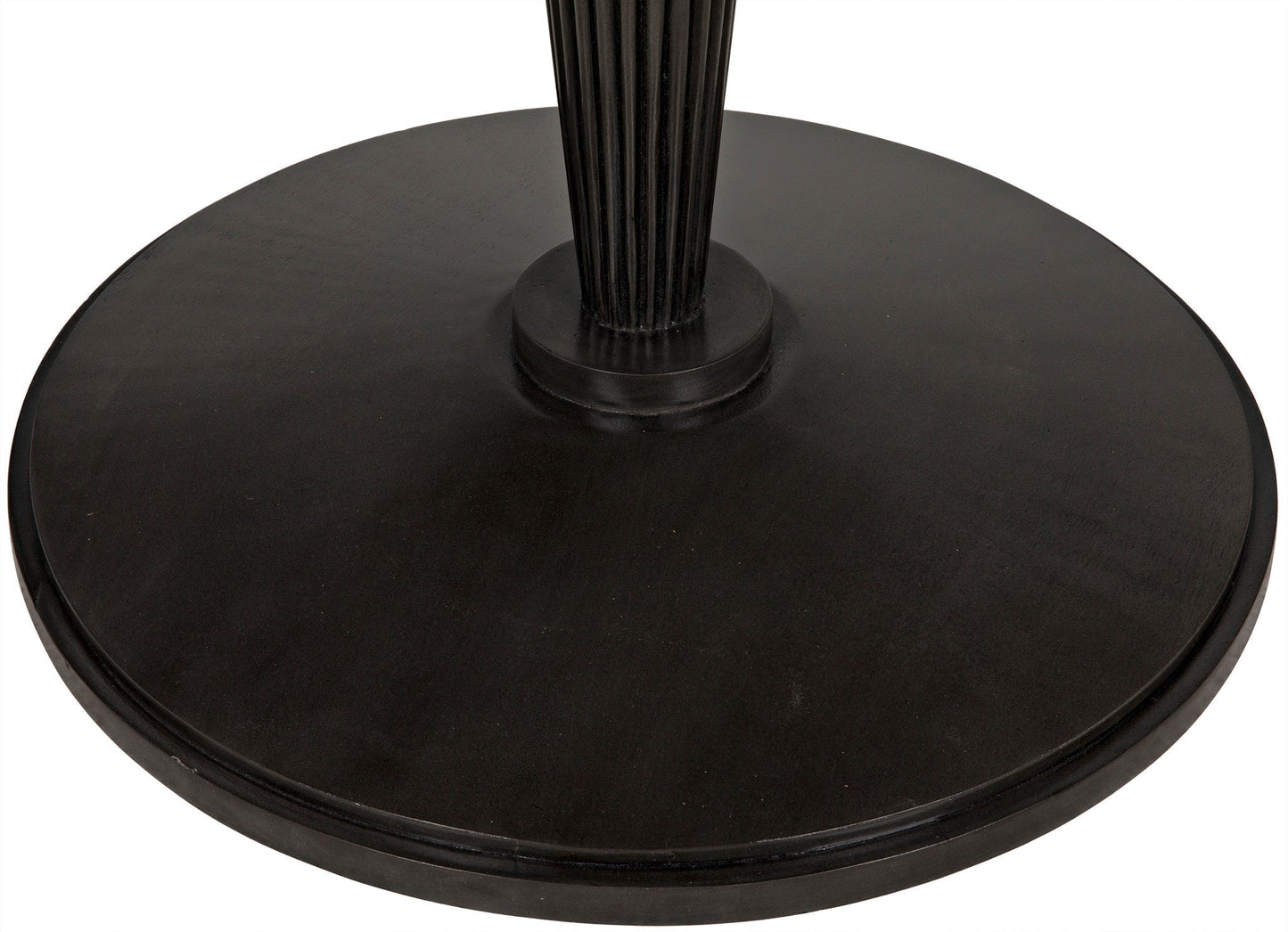 Granada Wood Black Round Dining Table-Dining Tables-Noir-Sideboards and Things