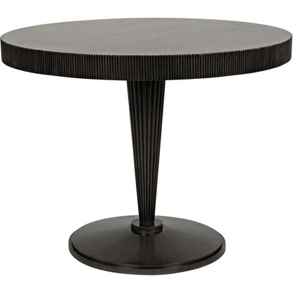 Granada Wood Black Round Dining Table