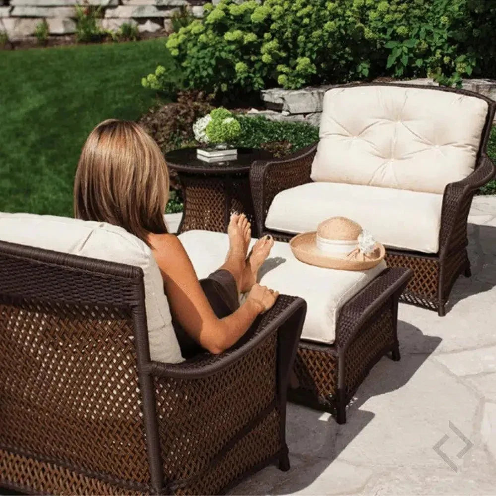 Grand Traverse Patio Large Ottoman Sunbrella Cushions -- view 3