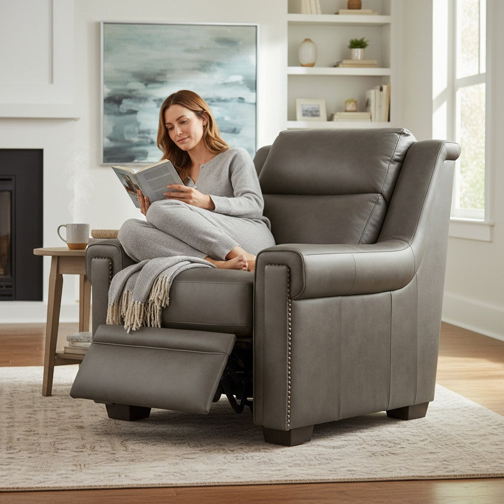 Uptown Sebastian Grandaura Luxury Power Motion Leather Chair