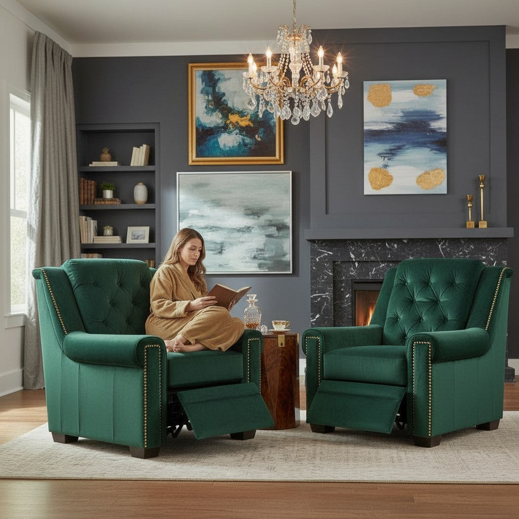 Uptown Sebastian Grandaura Luxury Power Motion Leather Chair