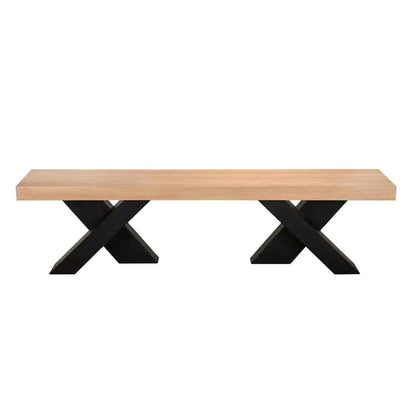 Noir Gravity Wooden Dining Bench