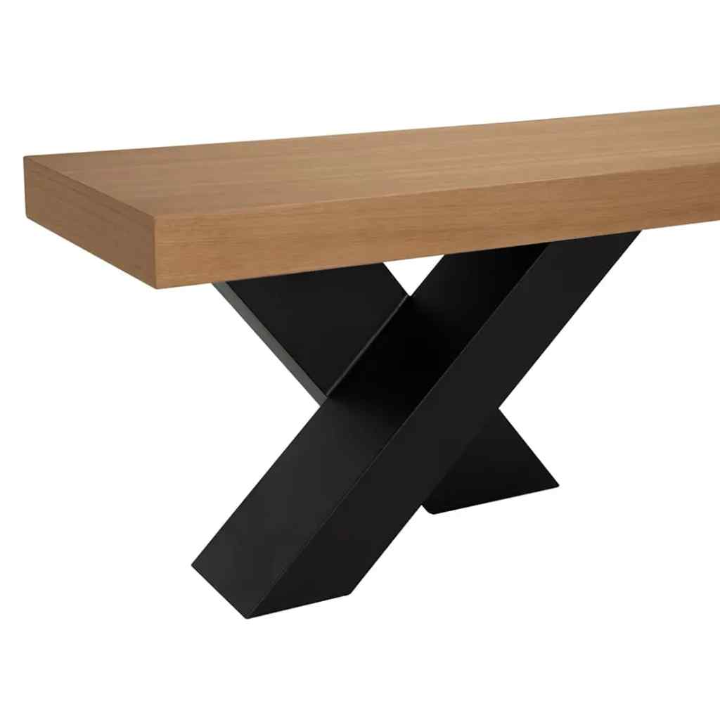 Noir Gravity Wooden Dining Bench