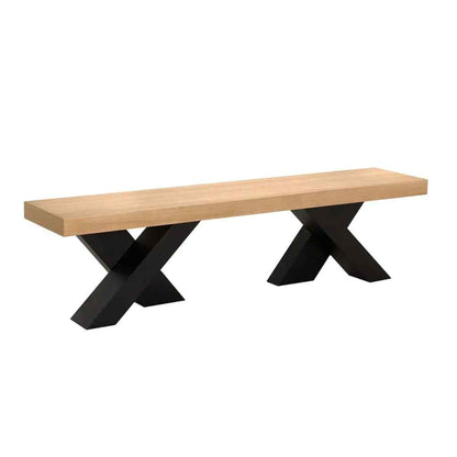 Noir Gravity Wooden Dining Bench