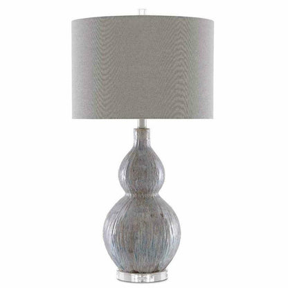 Gray Blue Taupe Clear Idyll Table Lamp Table Lamps Sideboards and Things By Currey & Co